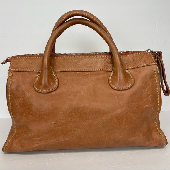 Chloe Edith Satchel Tan LIKE NEW - Picture 2 of 13